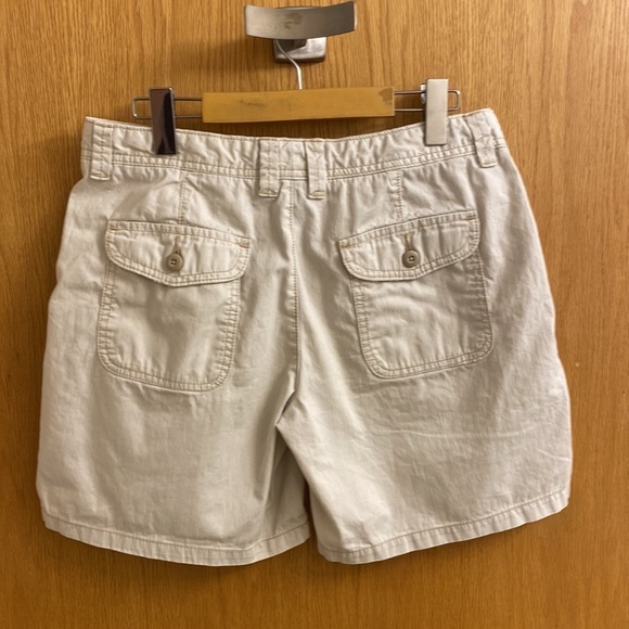 Ralph Lauren Polo Jeans Co. Size 6 Beige Drawstring Waist Roll Tab Cargo Shorts - Picture 5 of 7